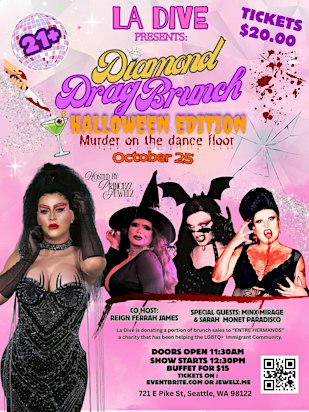 Diamond Halloween Drag Brunch at La Dive
