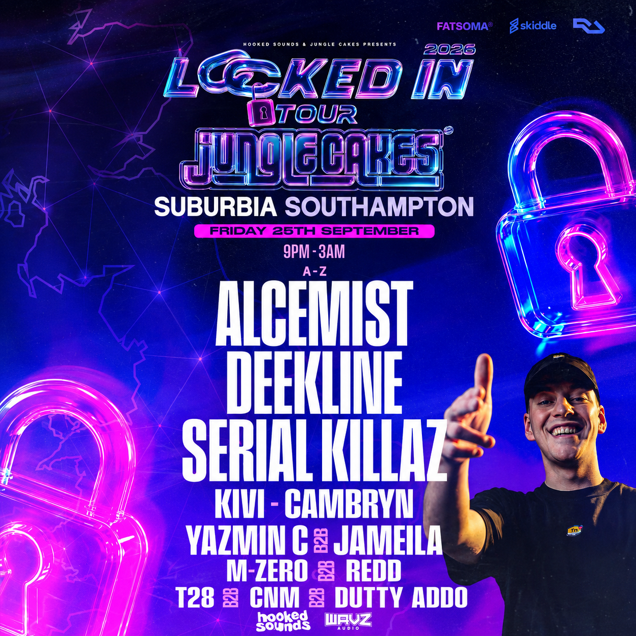 LOCKED IN TOUR with Alcemist, Deekline + Serial Killaz