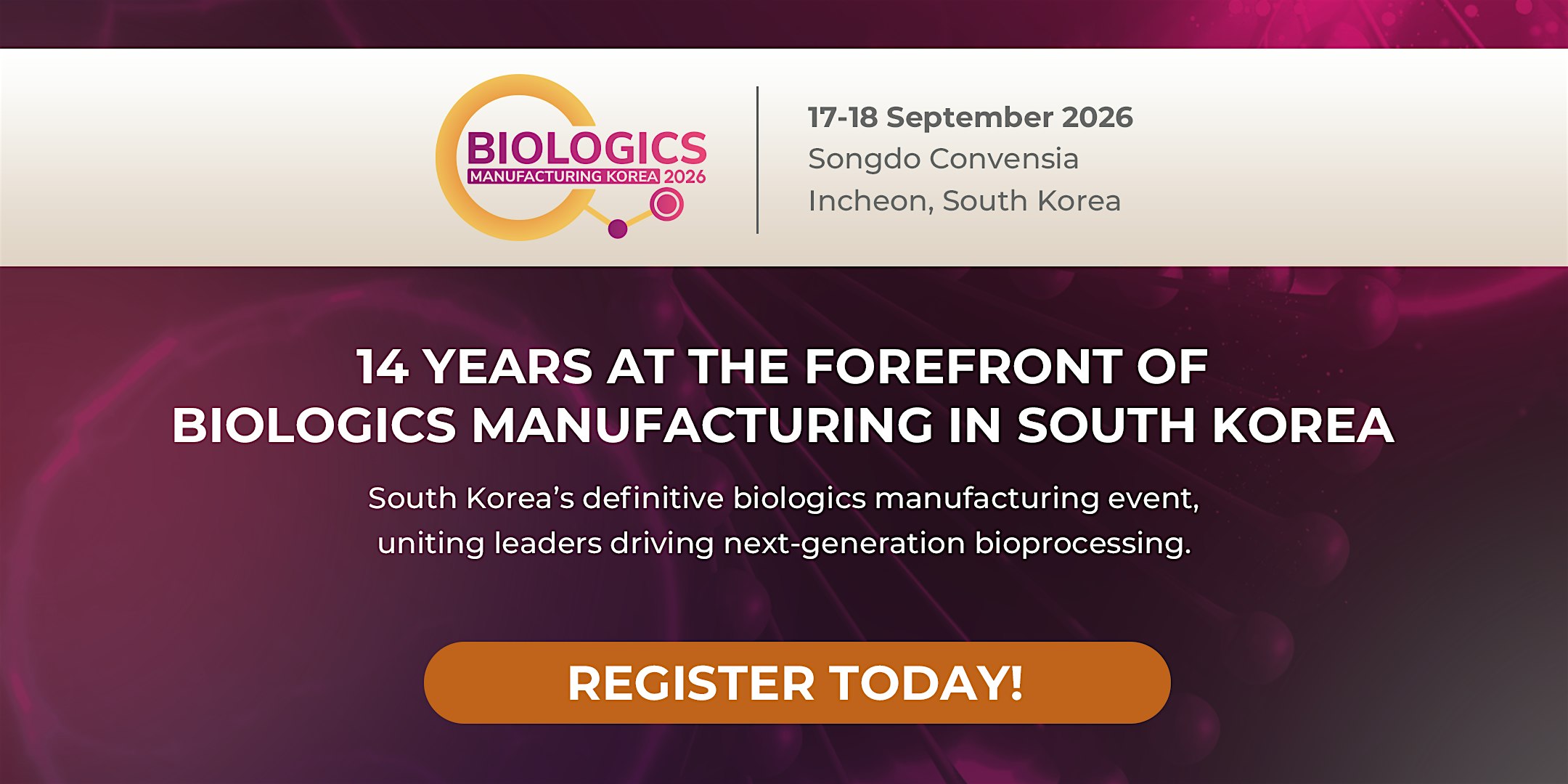 Biologics Manufacturing Korea (#BMK2026) | BioPharma | Outside Asia