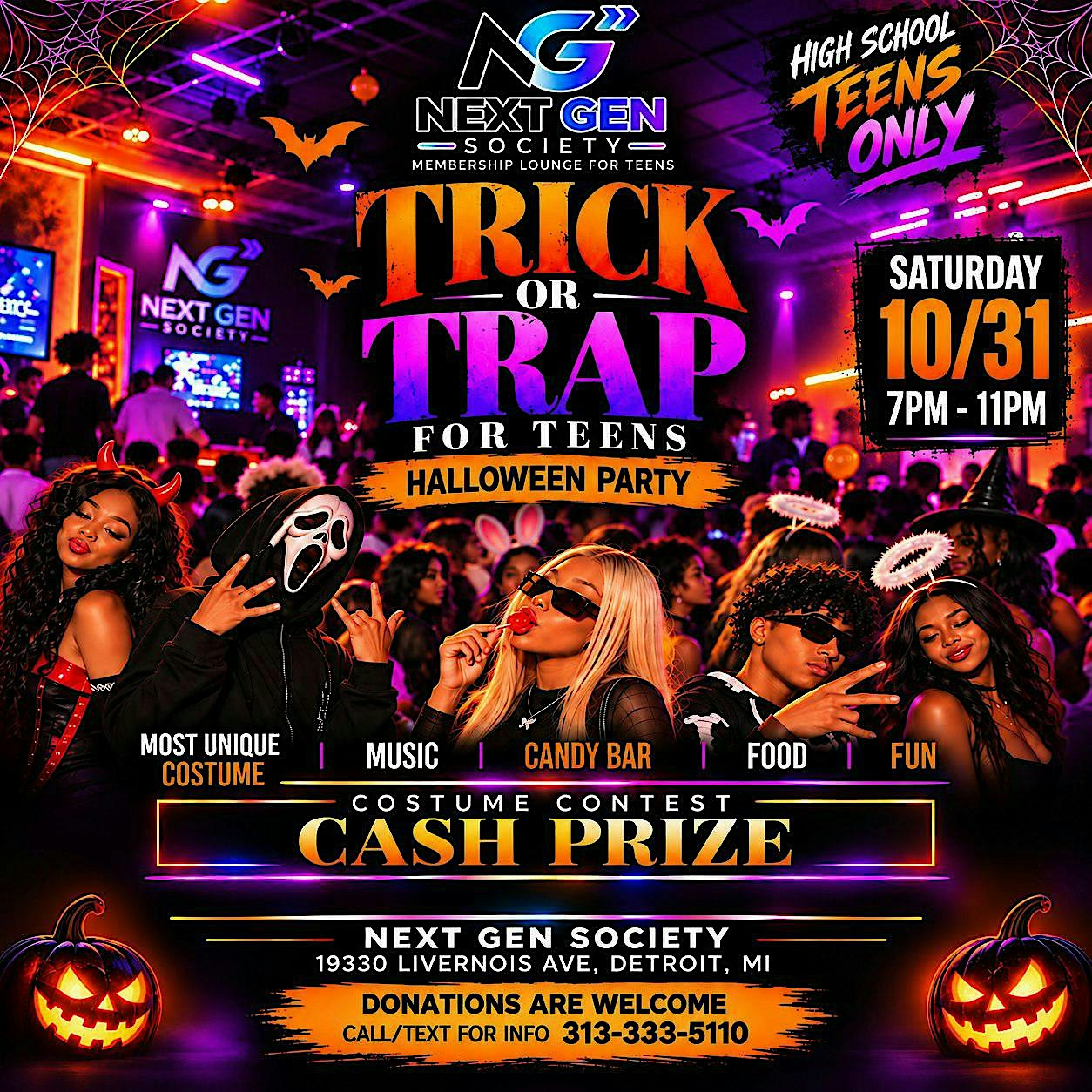 Trick or Trap Halloween Party
