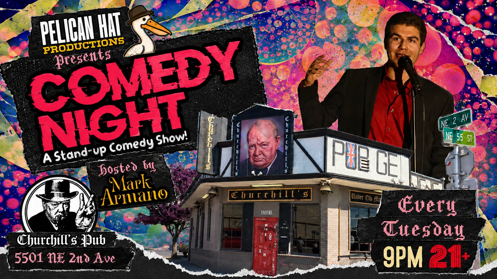 Comedy Night At Churchill's