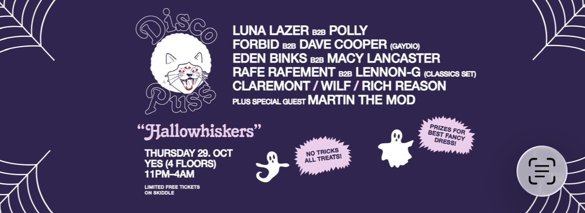 DISCO PUSS presents HALLOWHISKERS - Full Building Takeover
