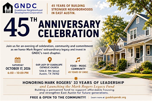 GNDC's 45th Anniversary Celebration: Honoring Mark Rogers