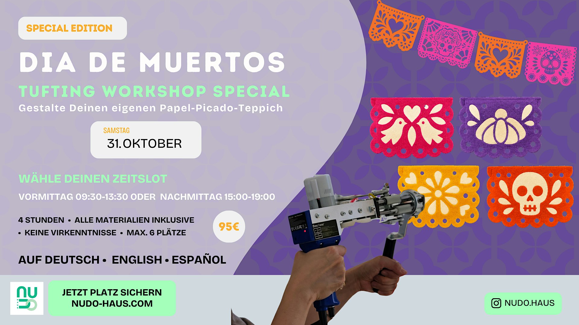 Dia de Muertos - Tufting Workshop Special