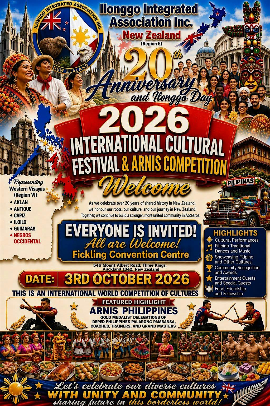 Ilonggo Day International Cultural Festival and Arnis Competition 2026