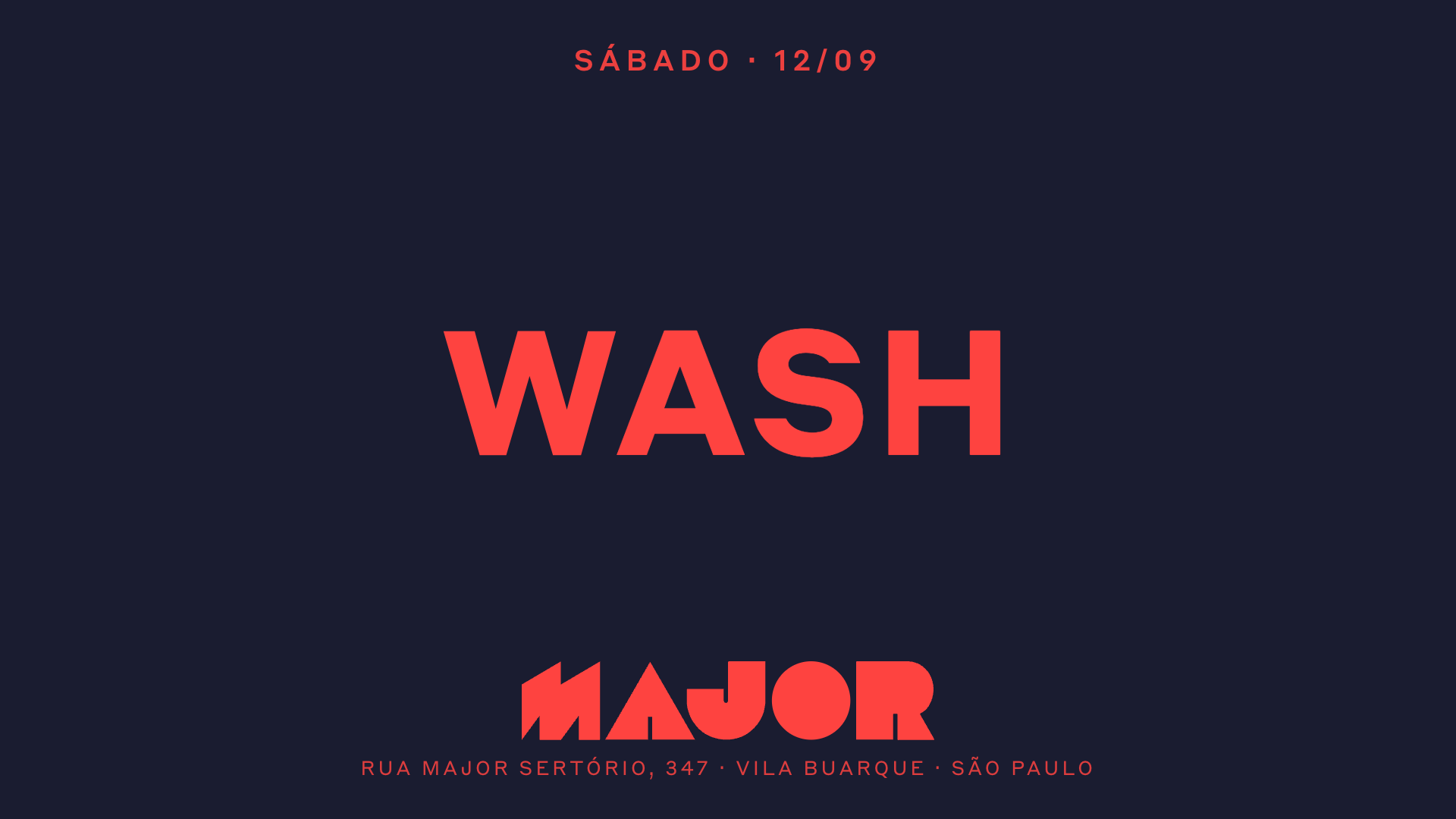 Major recebe Wash