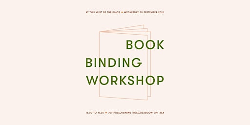 Bookbinding Workshop: Chain Stitch