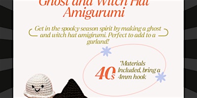 Ghost & Witch Hat Amigurumi Workshop