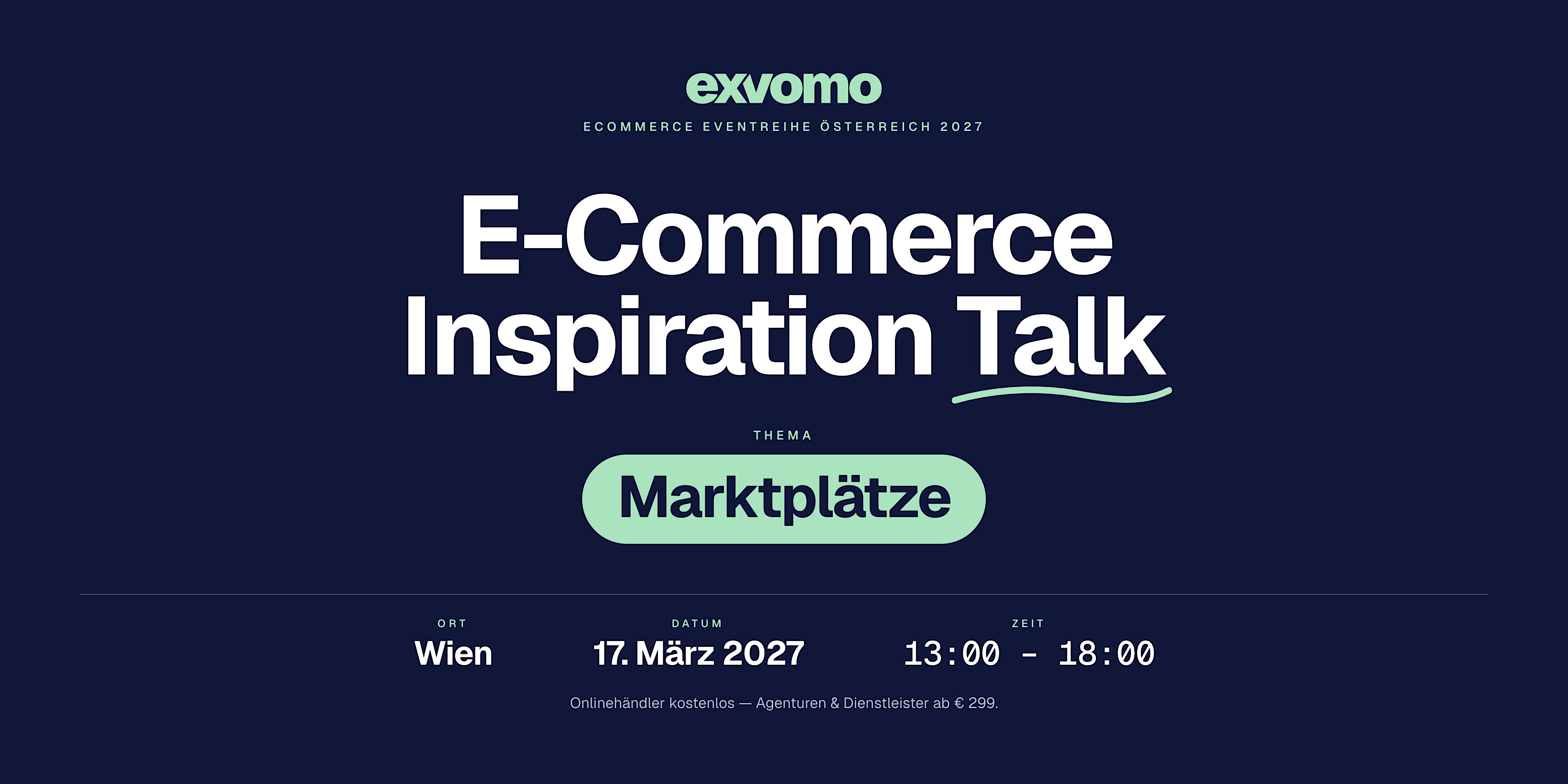 E-Commerce Inspiration Talk: Marktplätze | Wien
