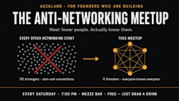 The Anti-Networking Meetup