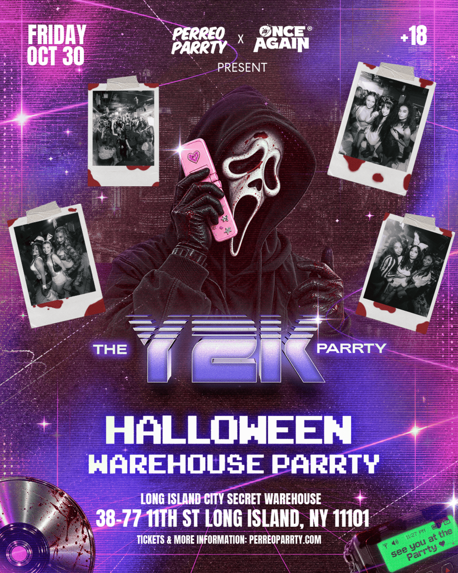 THE Y2K HALLOWEEN PARRTY - Secret Warehouse NYC - 18