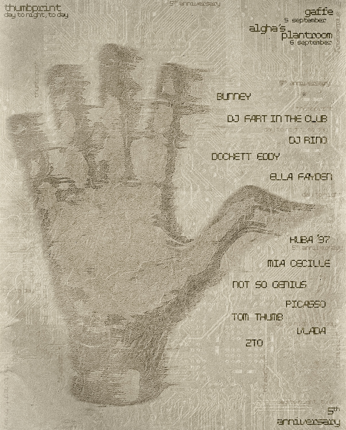 thumbprint 5 years ⋆ 𖤓 ⋆˚࿔ day to night, to day