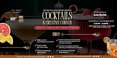 Cocktails & Creative Convos | Craft Mixology Event