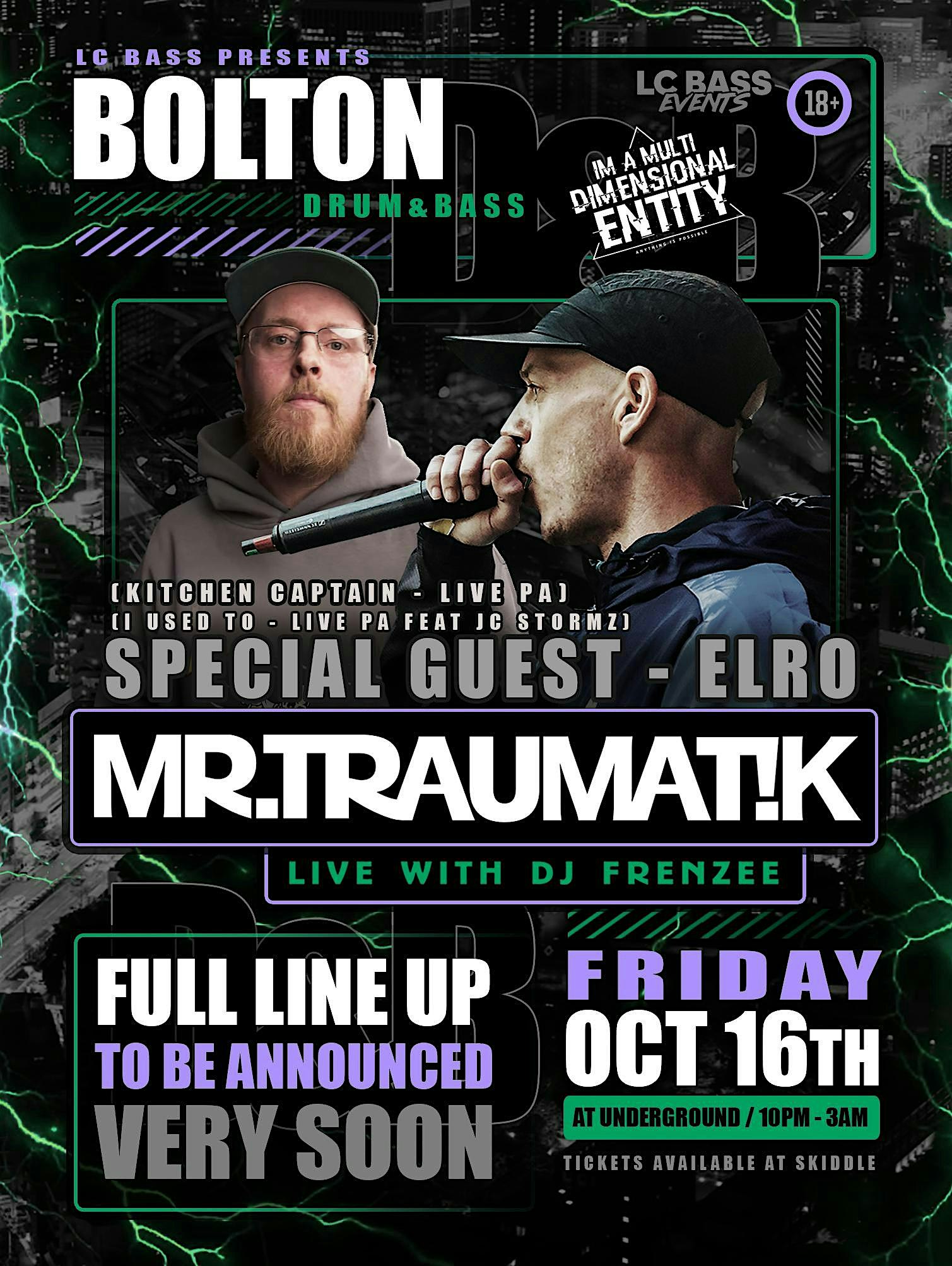 Mr Traumatik UK TOUR ft ELRO