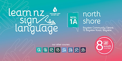 NZ Sign Language (NZSL) Beginner 1A Course - Term 4 2026