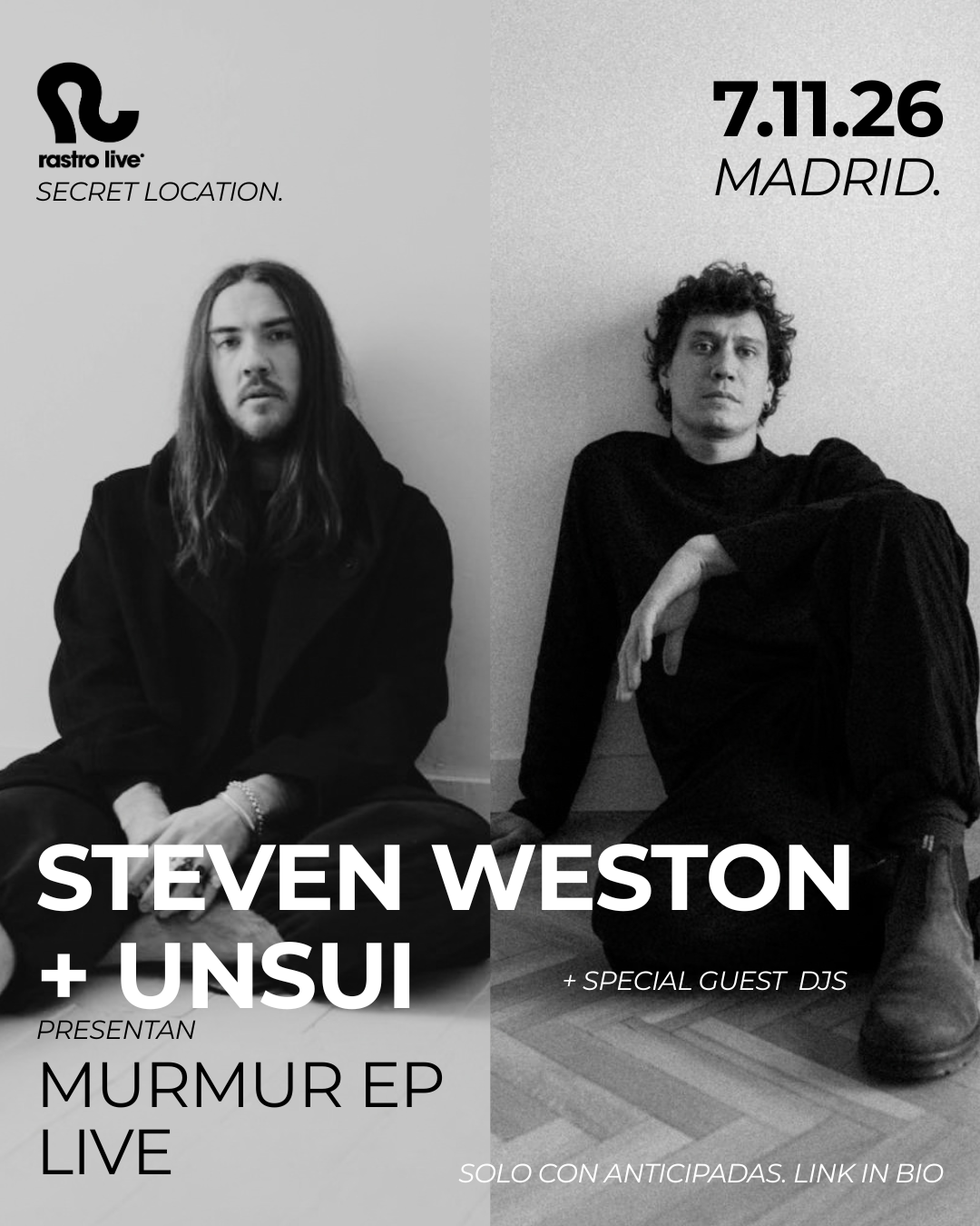 Steven Weston & unsui pres. Murmur EP (live) - Rastro Live