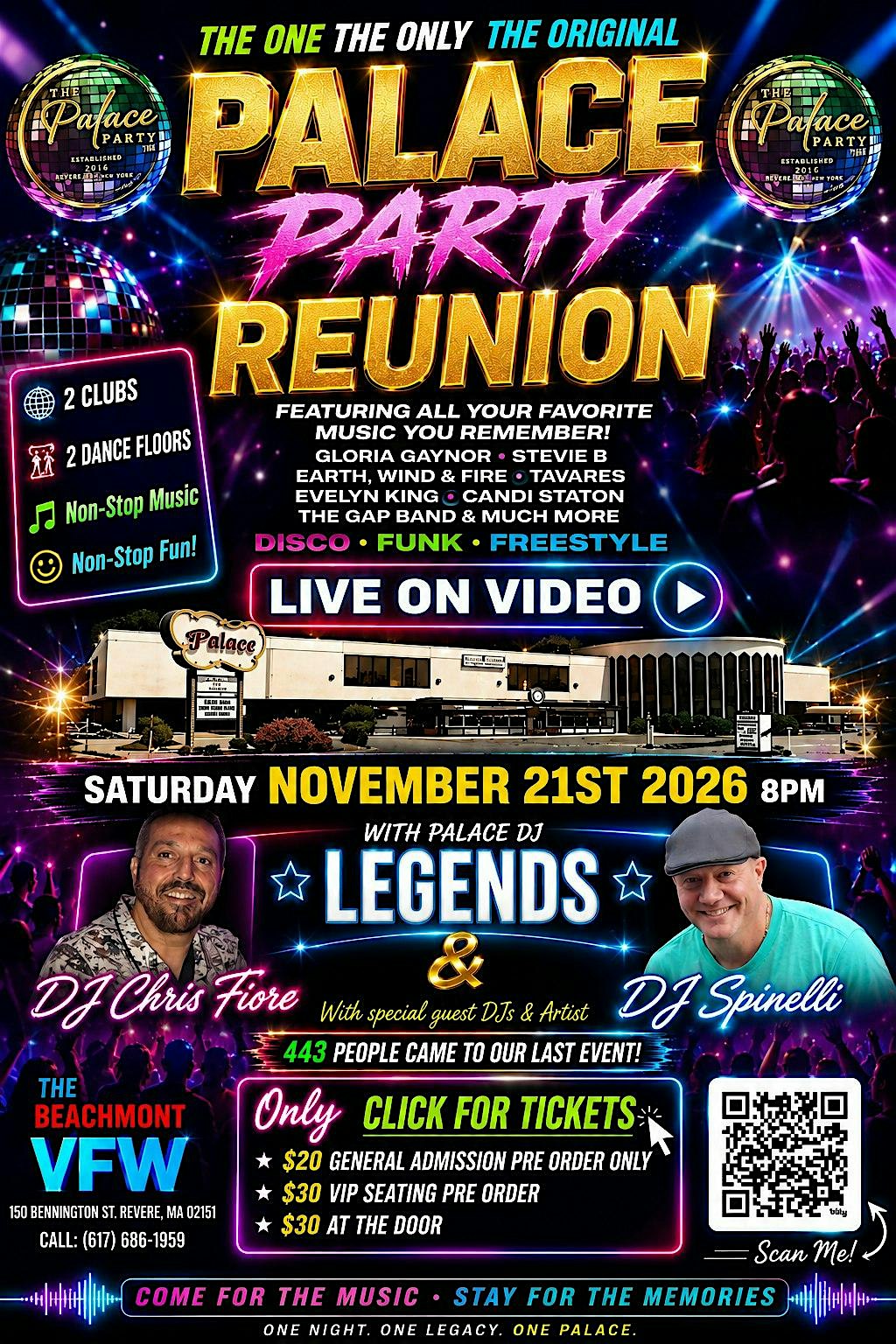 THE PALACE PARTY & REUNION