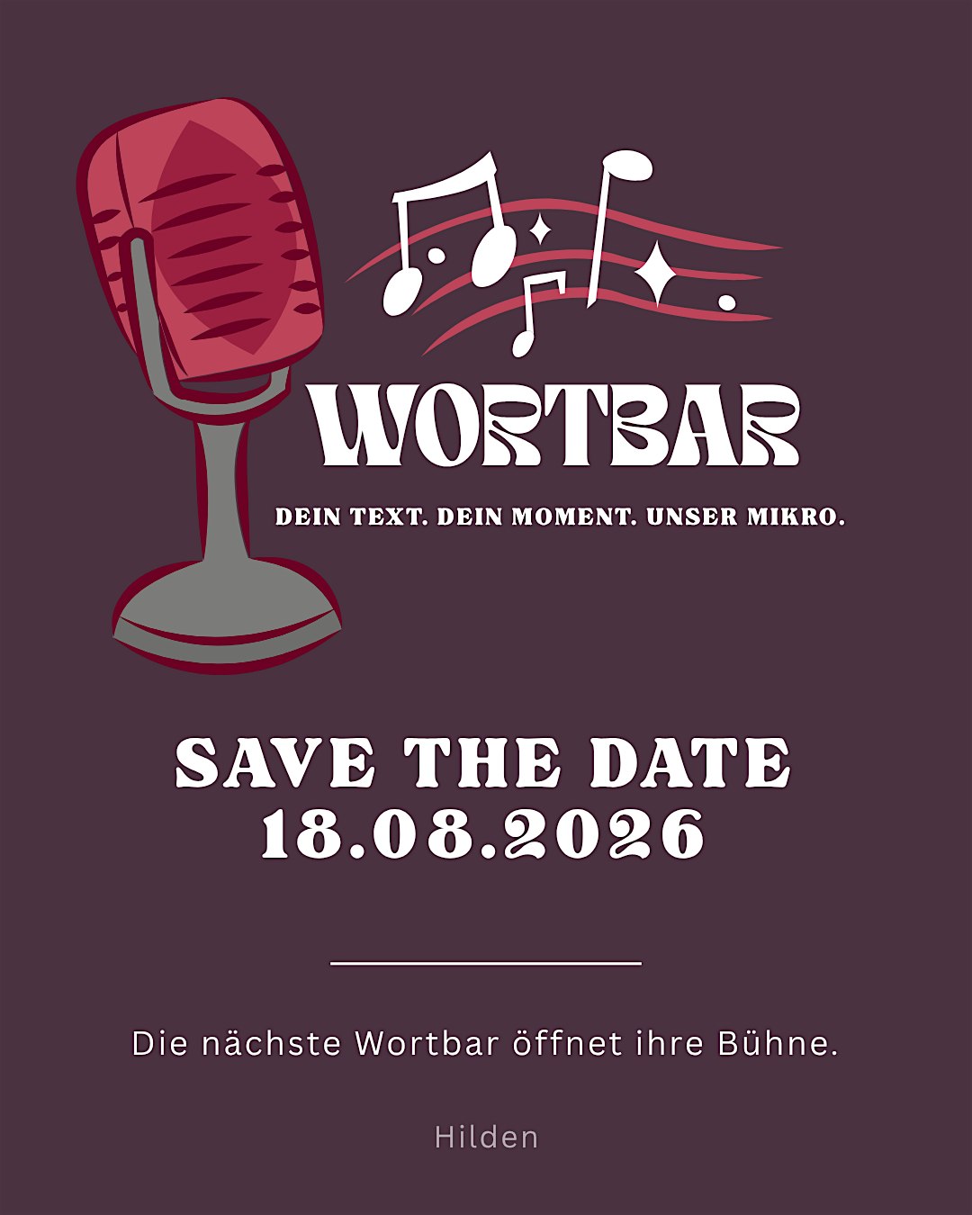 WortBar - Hildens Lesebühne