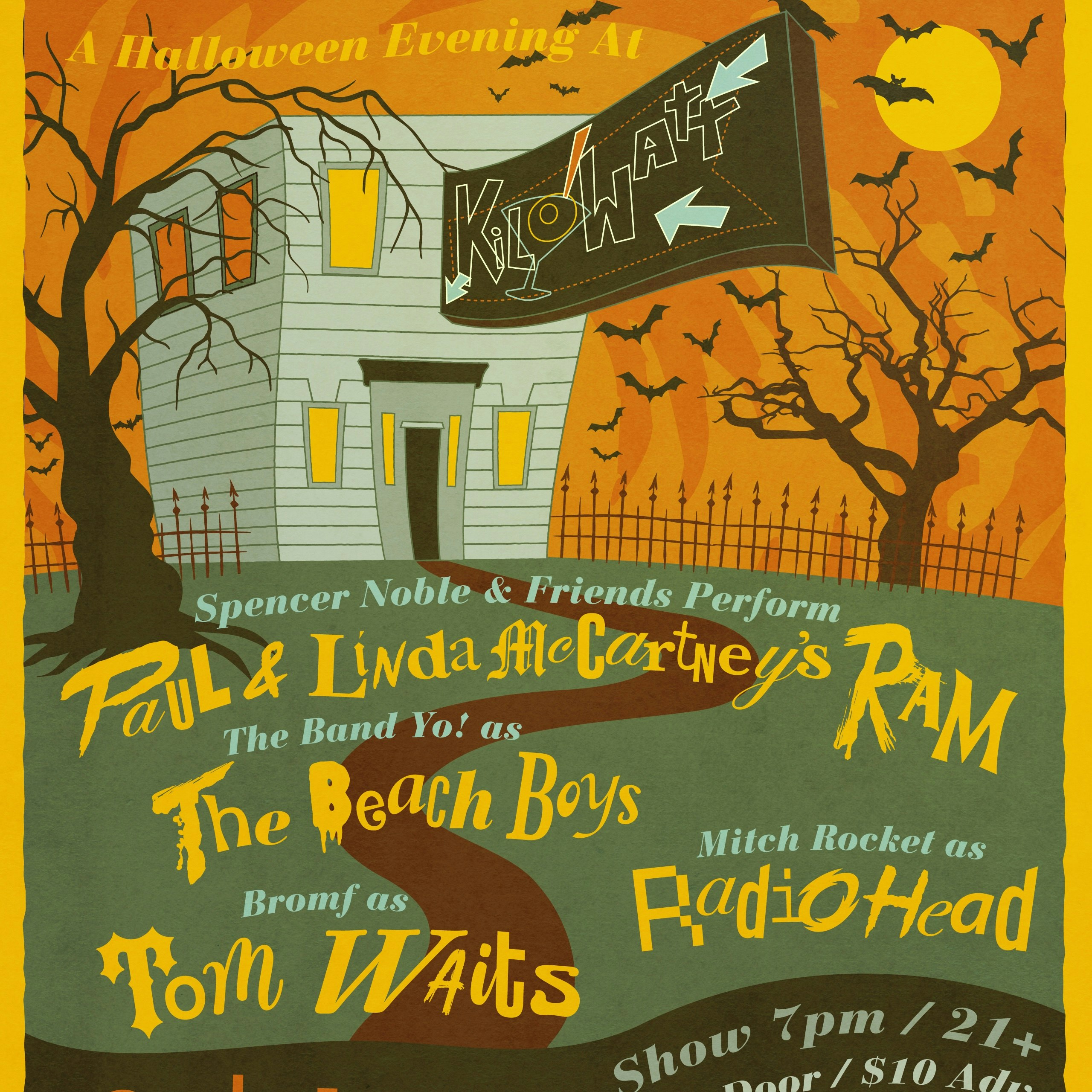 Halloween Cover Show w/ Spencer Noble, The Band Yo!, Bromf and Mitch Rocket