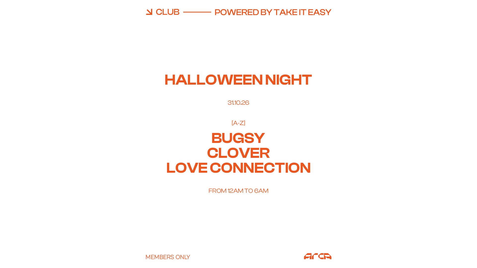 Take It Easy Halloween Night