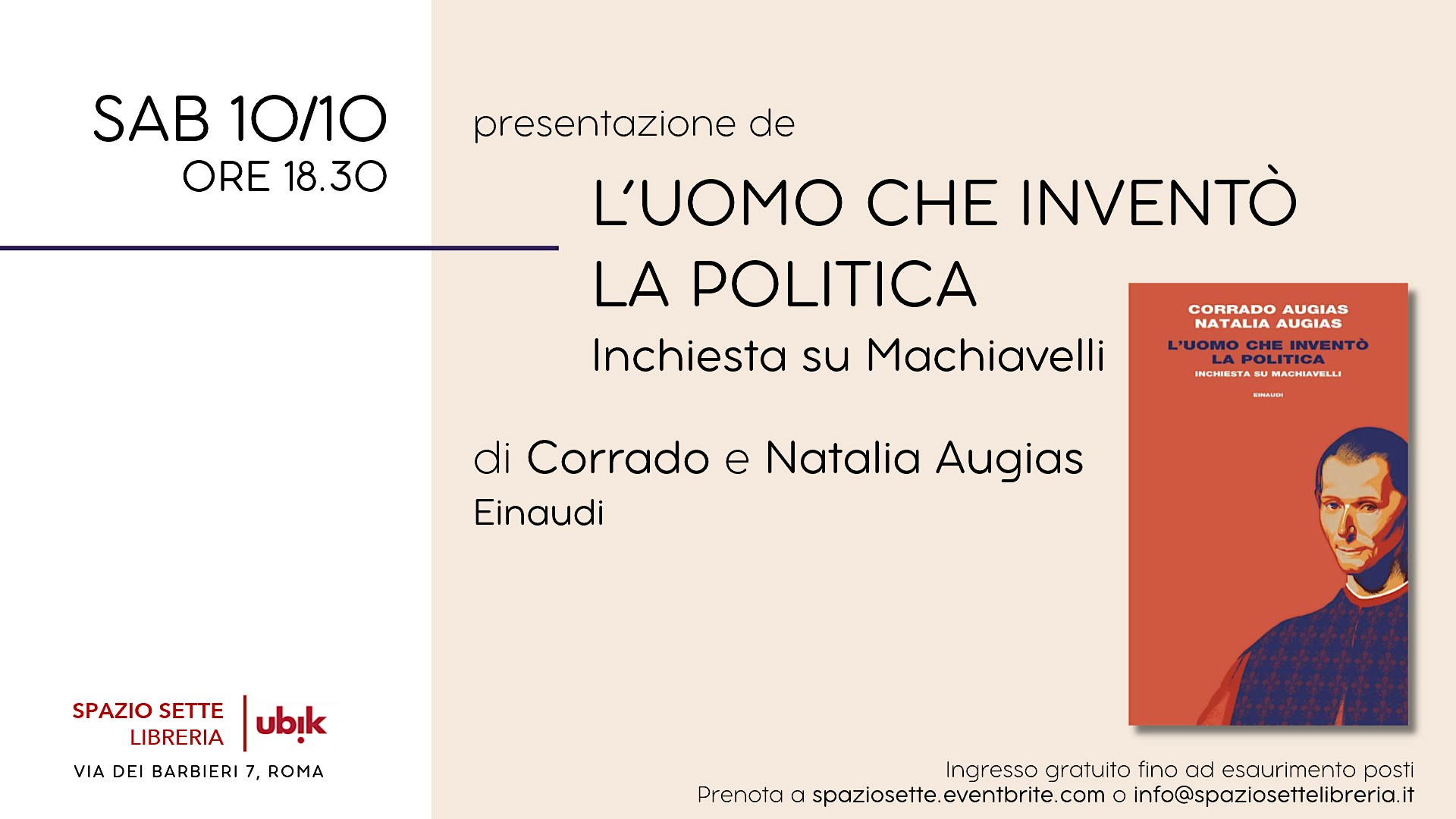 Presentazione de "L'uomo che inventò la politica. Inchiesta su Machiavelli"
