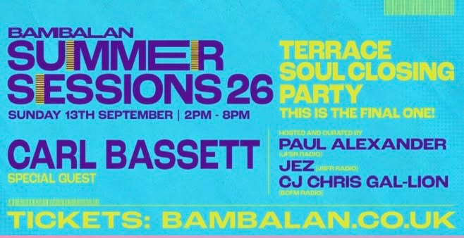 CLOSING PARTY Bambalan ROOF TOP TERRRACE BRISTOL