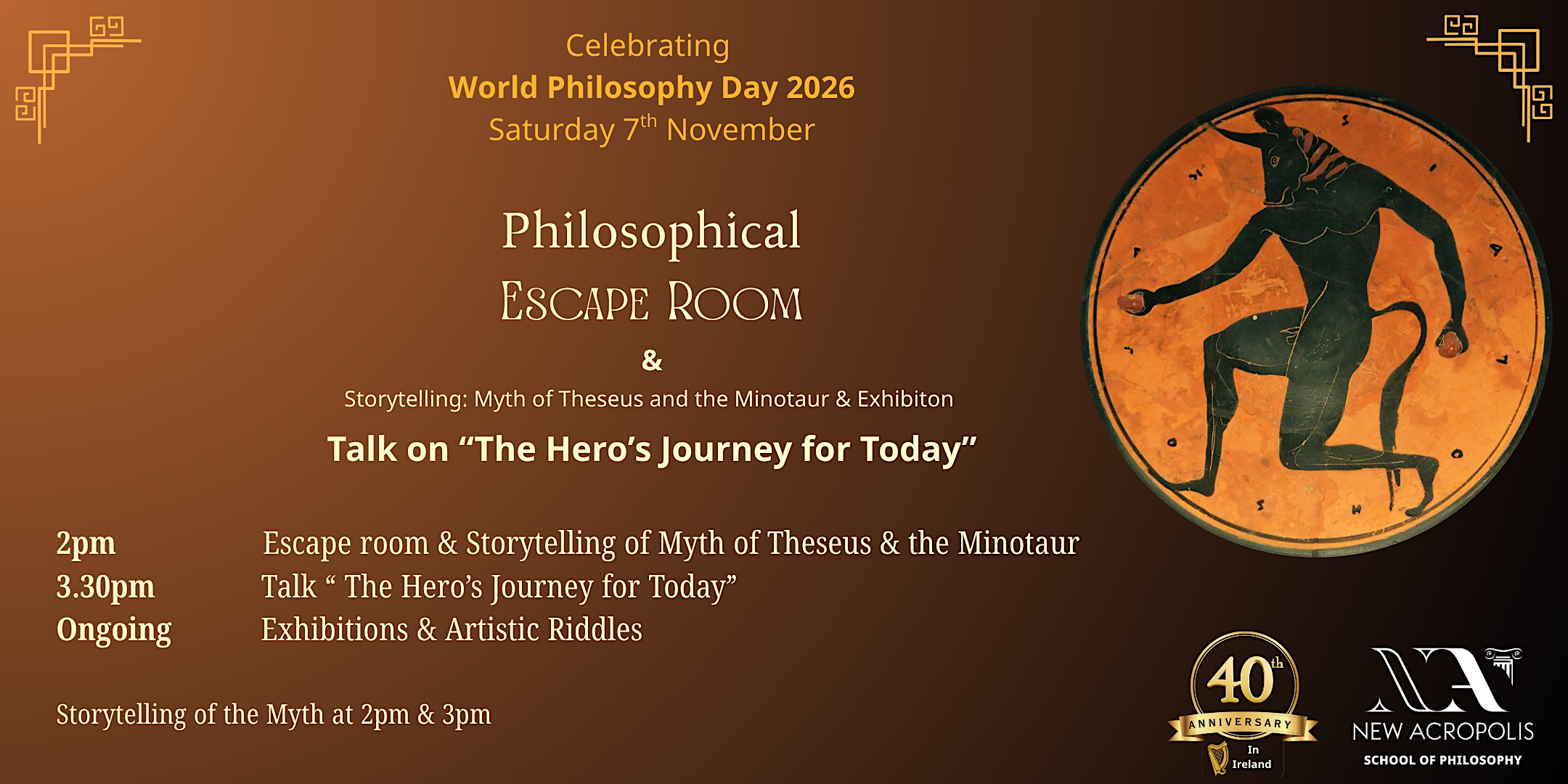 Philosophical Escape Room & Talk on 'The Hero's Journey for Today"