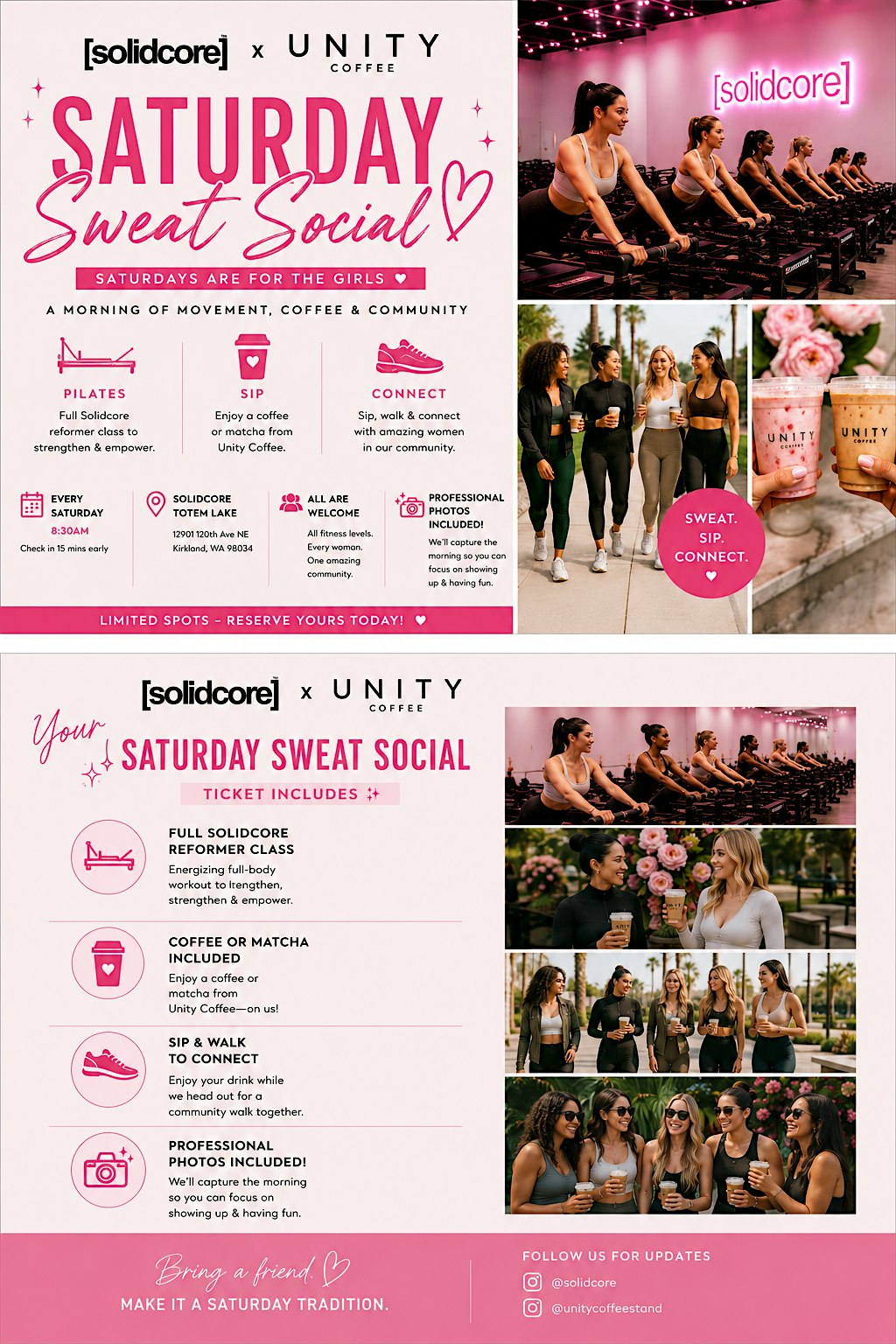 ✨ Saturday Sweat Social ✨ Solidcore x Unity Coffee