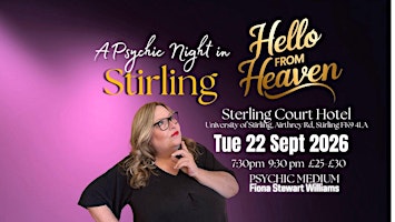Psychic Night in Stirling - Hello from Heaven Stirling Scotland