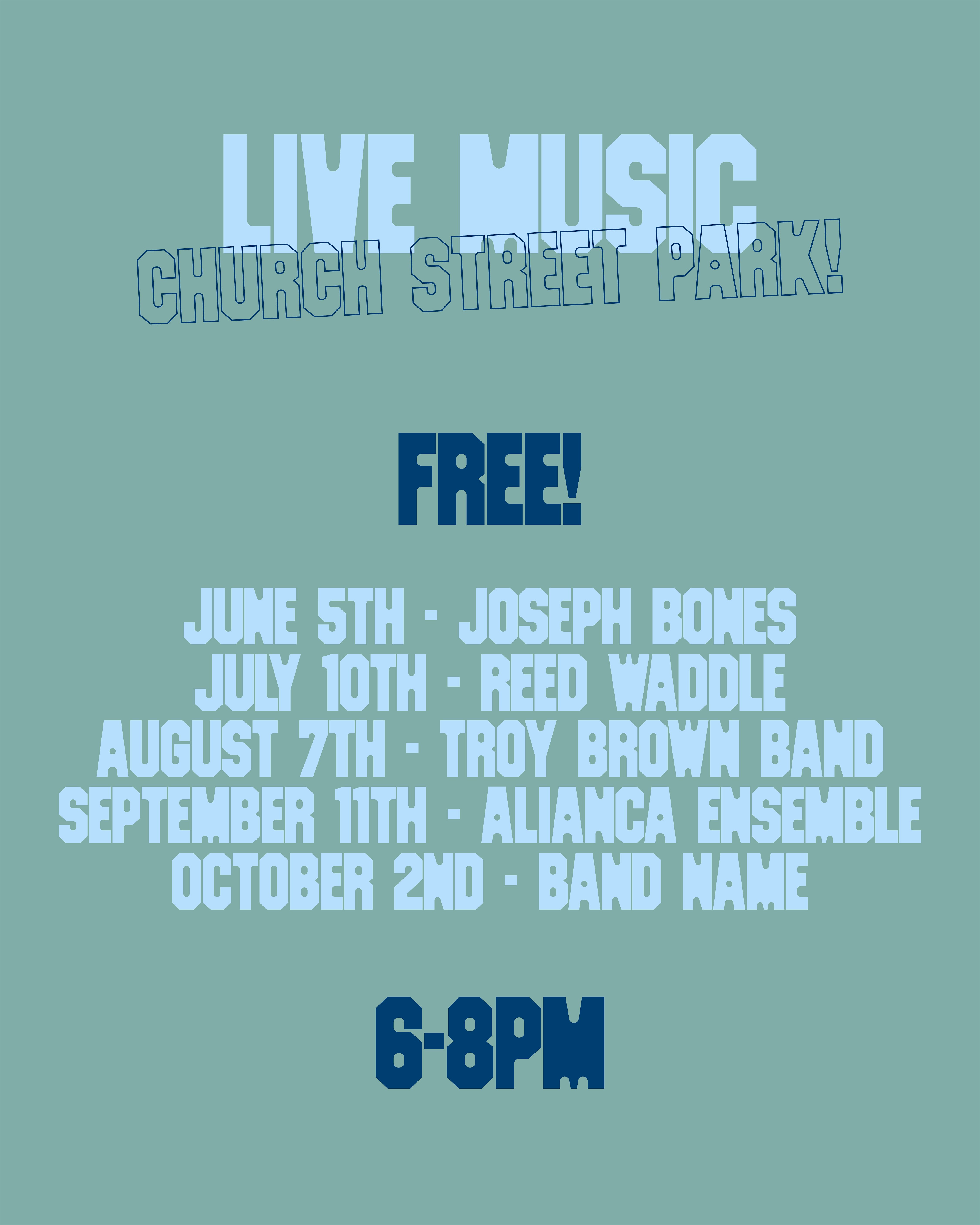 Friday Night Live Music in the Park