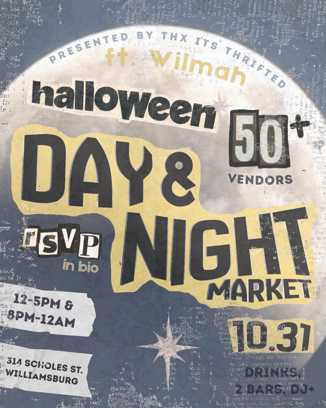 Day 'n' Night Halloween Market + Costume Party (by @thxitsthrifted.nyc)