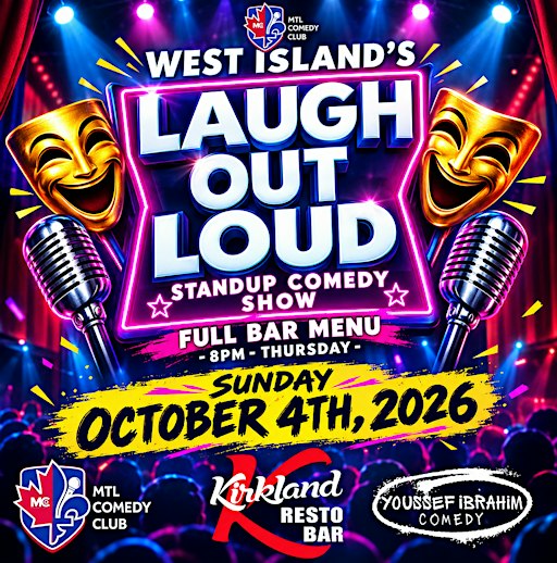 WEST ISLAND'S LAUGH OUT LOUD  | SUNDAY OCTOBER 4TH, 2026