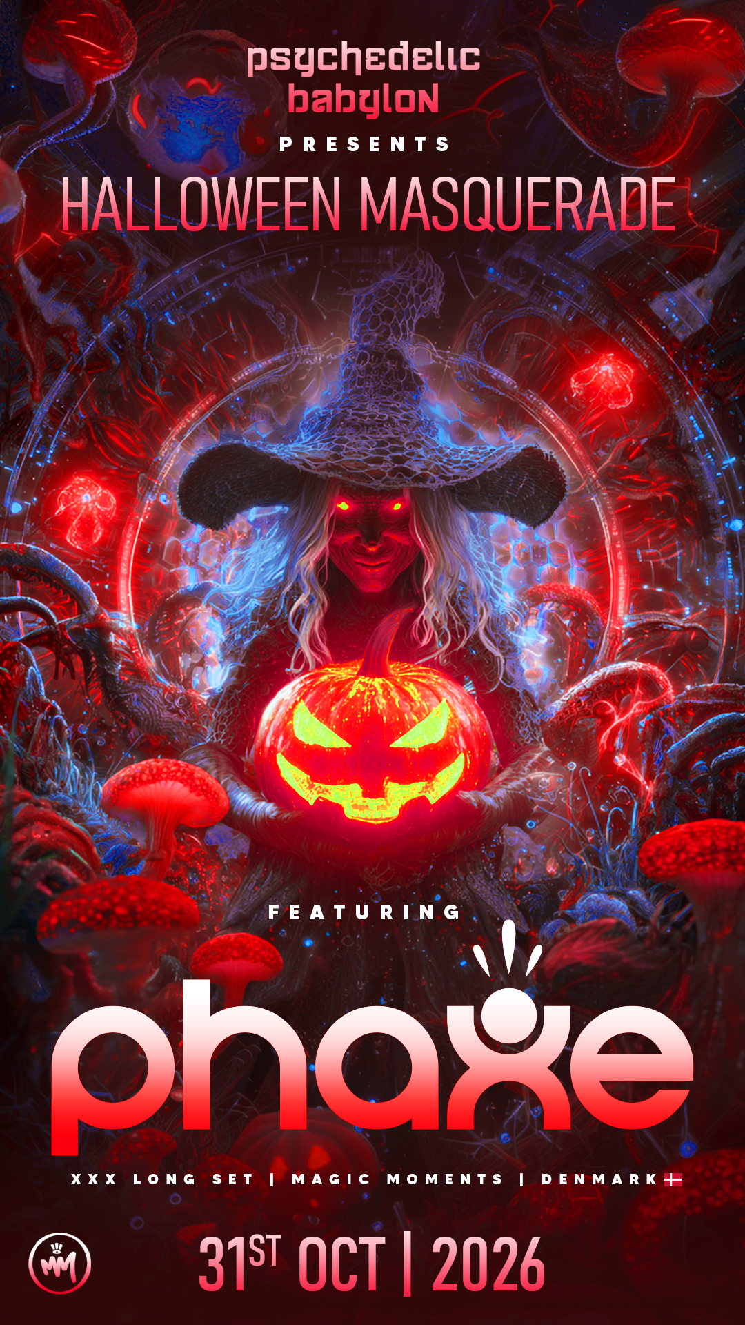 Psychedelic Halloween with PHAXE (Denmark) - 3 Hour set
