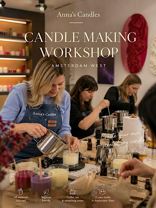 Create Your Own Soy Candle.  Workshop in Amsterdam West