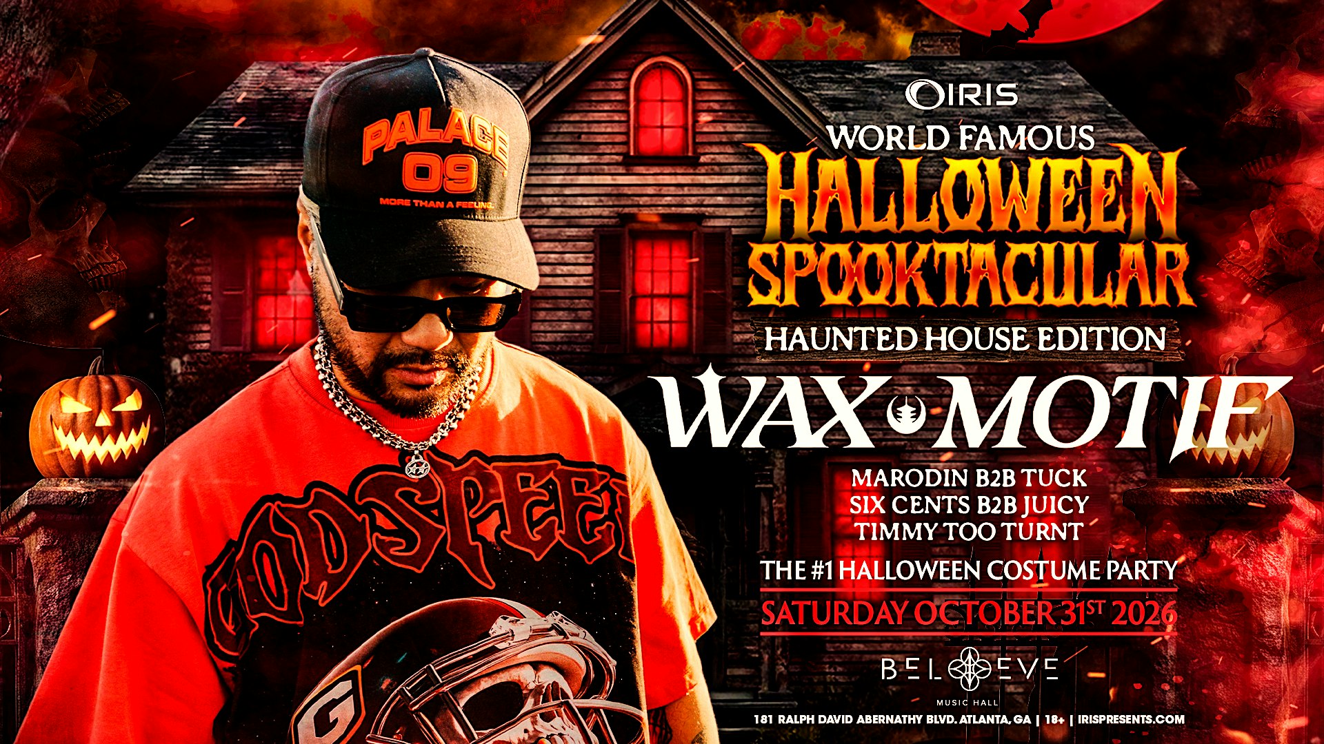 Wax Motif #1 IRIS WorldFamous 20thHalloween Spooktacular Day2of2 <60TicLeft