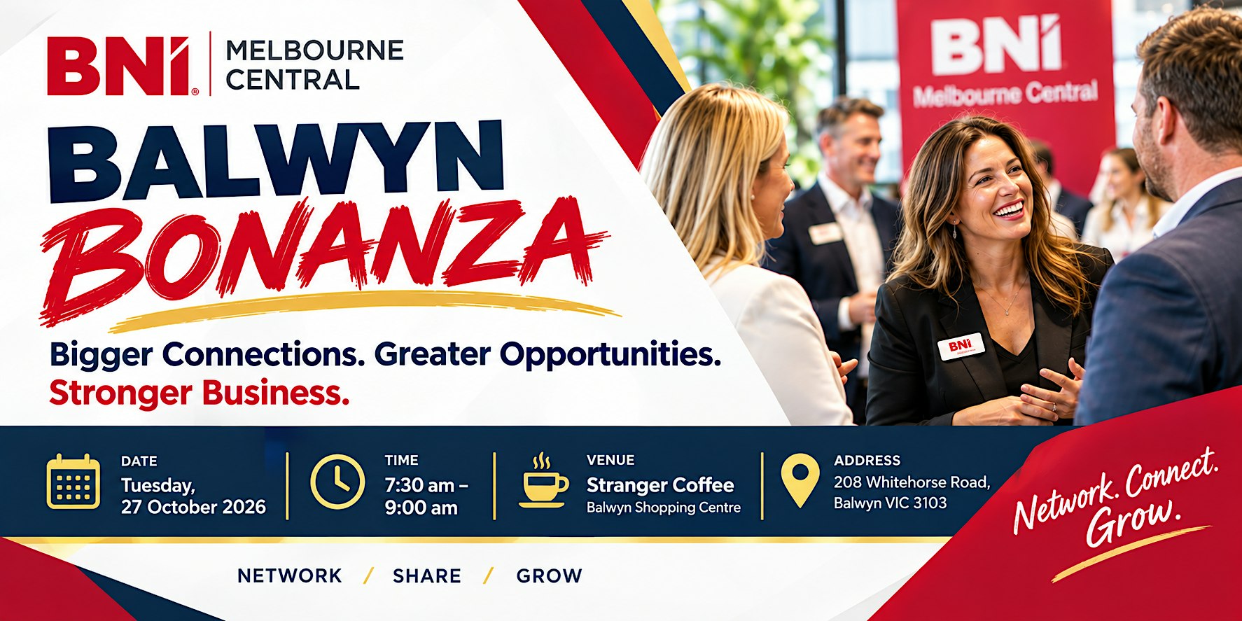 BNI Launch Balwyn BONANZA | Business Networking & Referral Opportunities