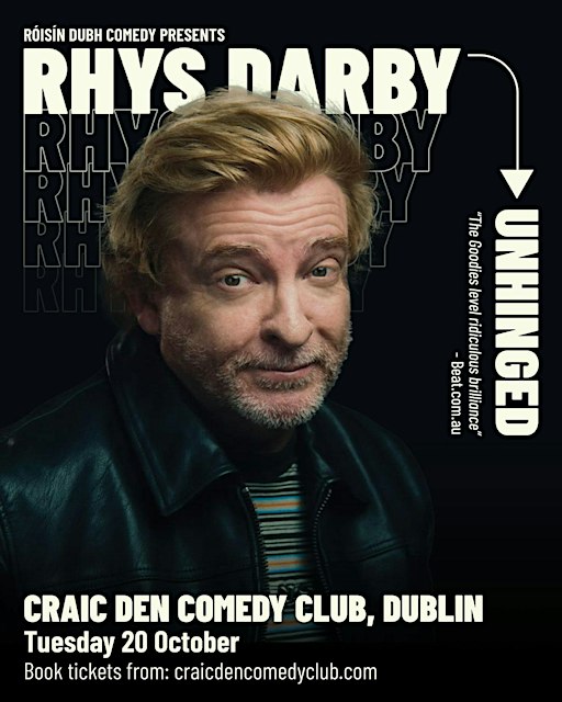 Rhys Darby - Unhinged - Tour Show - Oct 20, 2026 - 9:30PM