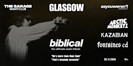 OASIS vs ARCTIC MONKEYS vs KASABIAN vs FONTAINES D.C. – GLASGOW THE GARAGE