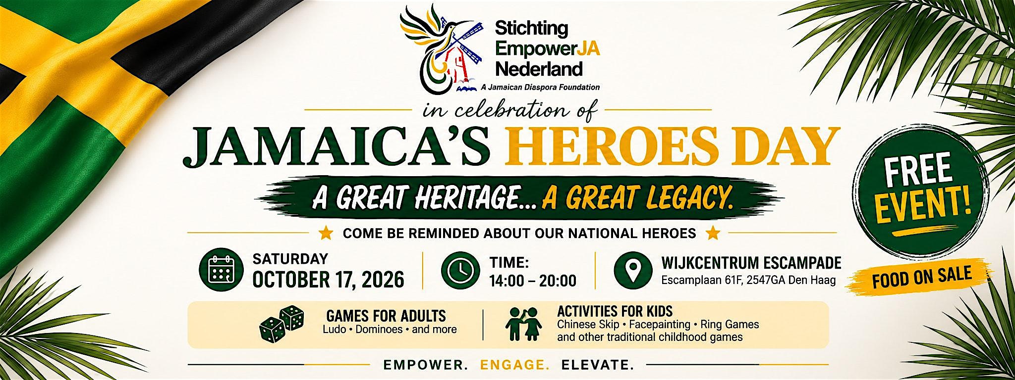 Jamaica Heores Day Celebration - 2026