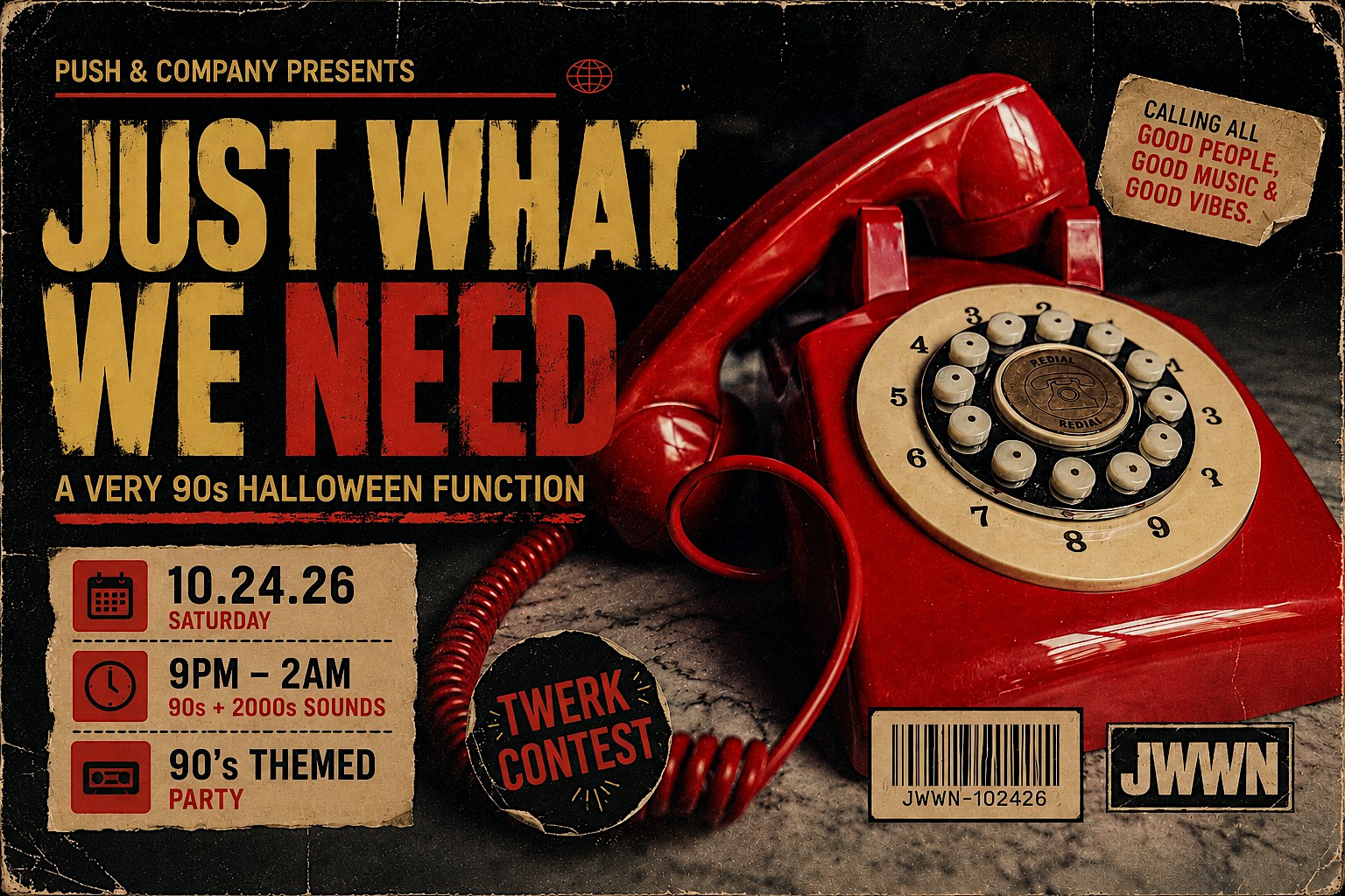 JUST WHAT WE NEED: a very 90's Halloween Function