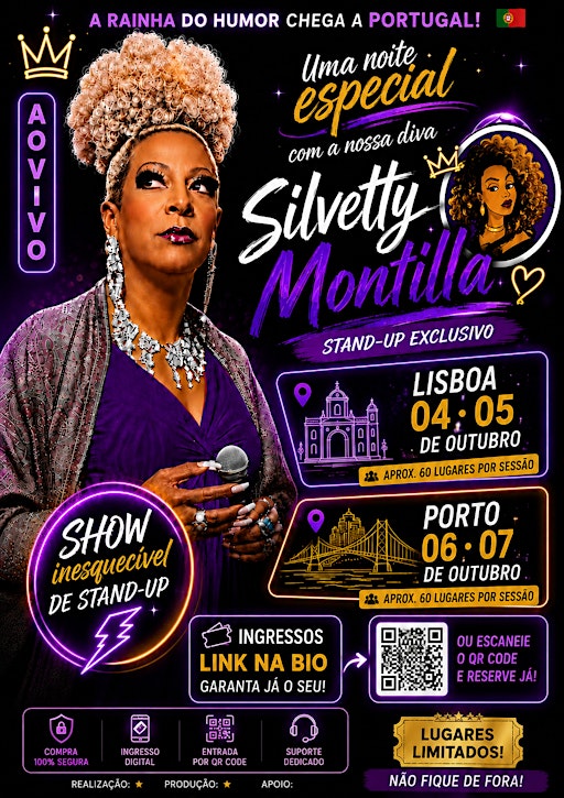 Silvetty Montilla em Lisboa | Stand-Up Comedy
