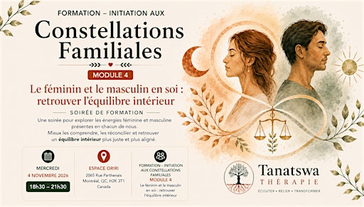 Formation – Initiation aux Constellations Le féminin et le masculin en soi