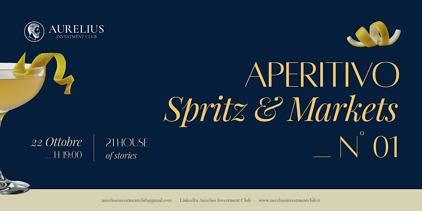 Aurelius Investment Club - Aperitivo - Spritz & Markets -