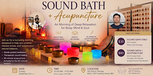 Stillpoint: Sound Bath + Acupuncture