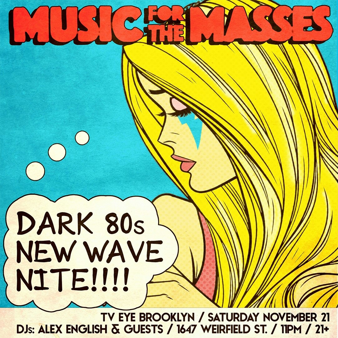 Music For The Masses: Dark 80s New Wave Nite