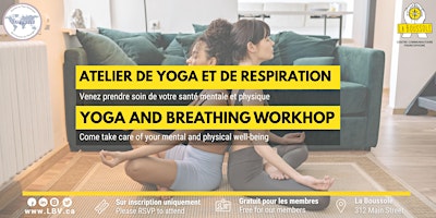 Atelier de yoga et de respiration entre femmes