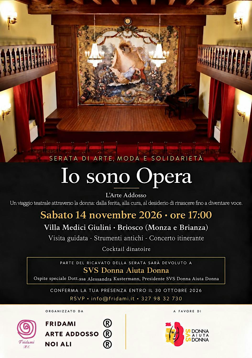 Io sono Opera | L’Arte Addosso – Arte, Moda e Solidarietà