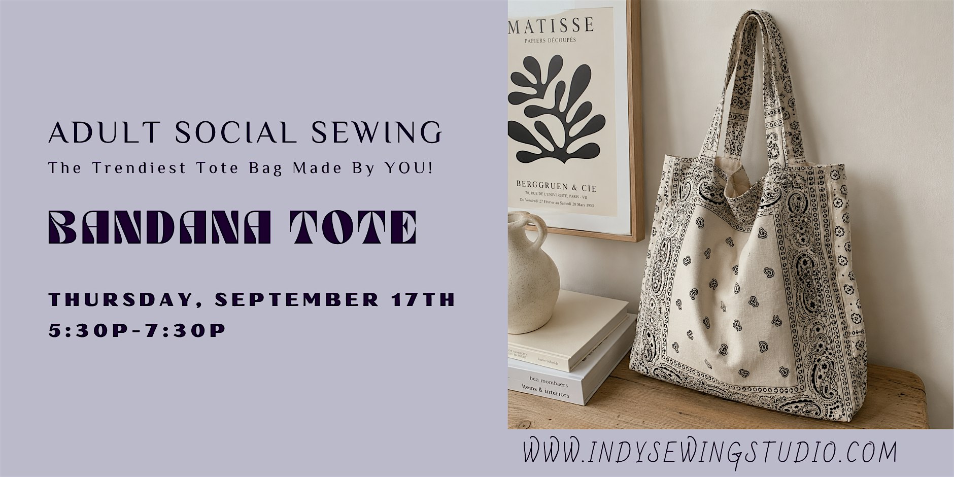 Sew a Bandana Tote_Adult Group Sewing Workshop