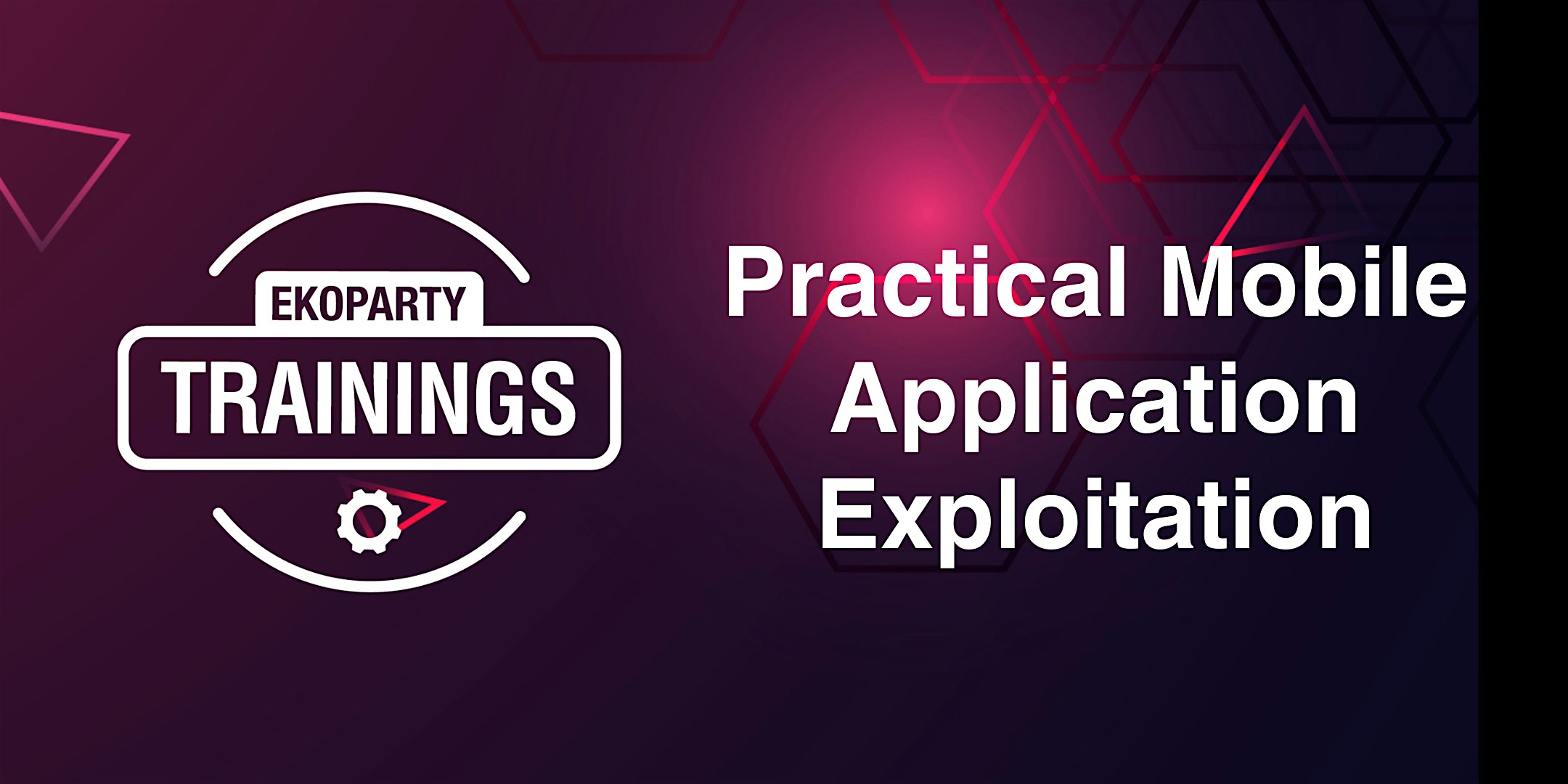 EKOPARTY TRAININGS: PRACTICAL MOBILE APPLICATION EXPLOITATION