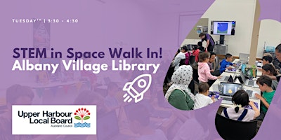 Free walk-in STEM in Space Workshop at Albany Village Library